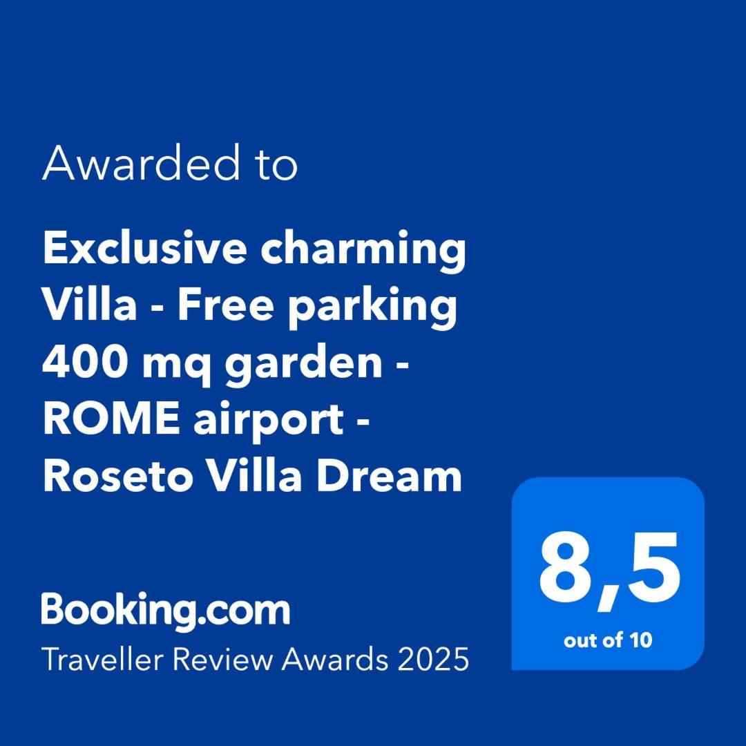 Exclusive Charming Villa - Free Parking 400 Mq Garden - Rome Airport - Roseto Villa Dream Fregenae Ngoại thất bức ảnh